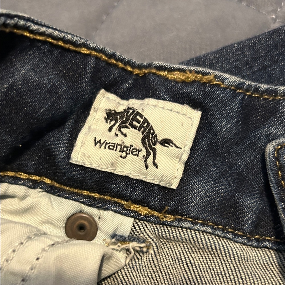 Wrangler Dark Blue Women's Flare Jeans - Picture 3 of 7